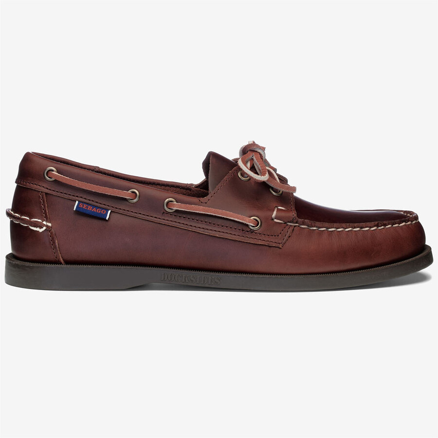 docksides portland waxed brown-gum