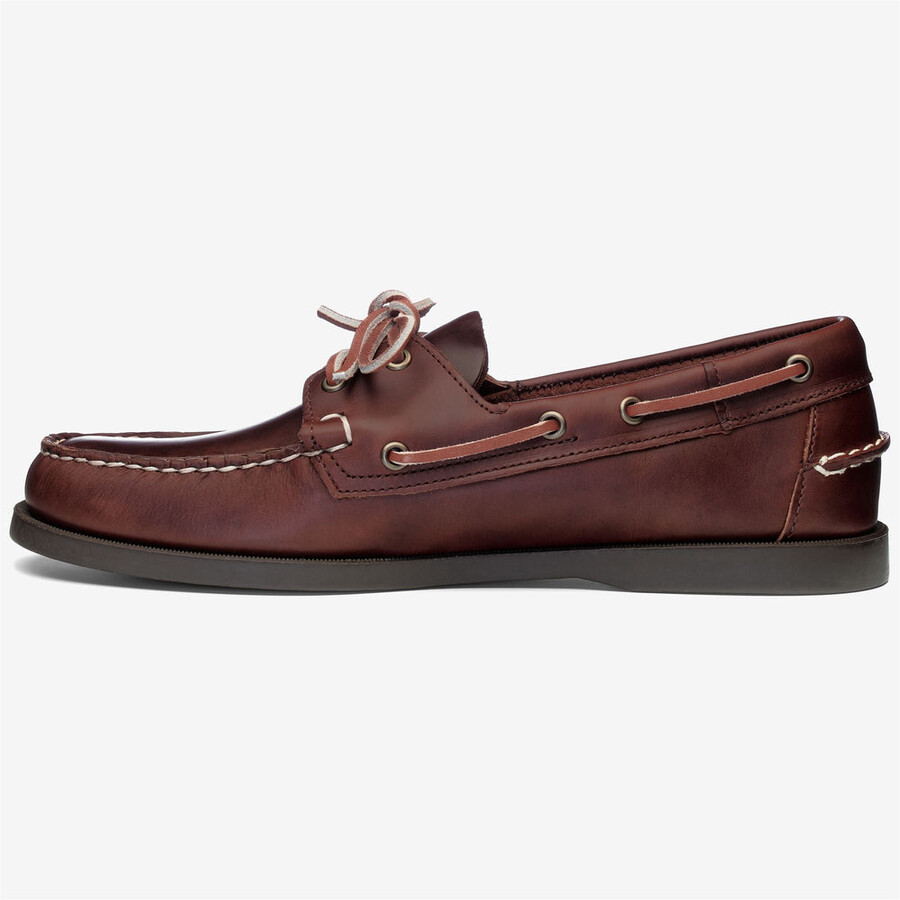 docksides portland waxed brown-gum