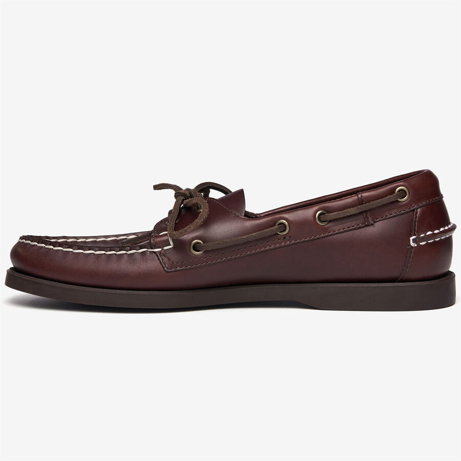 docksides portland waxed dk brown-gum
