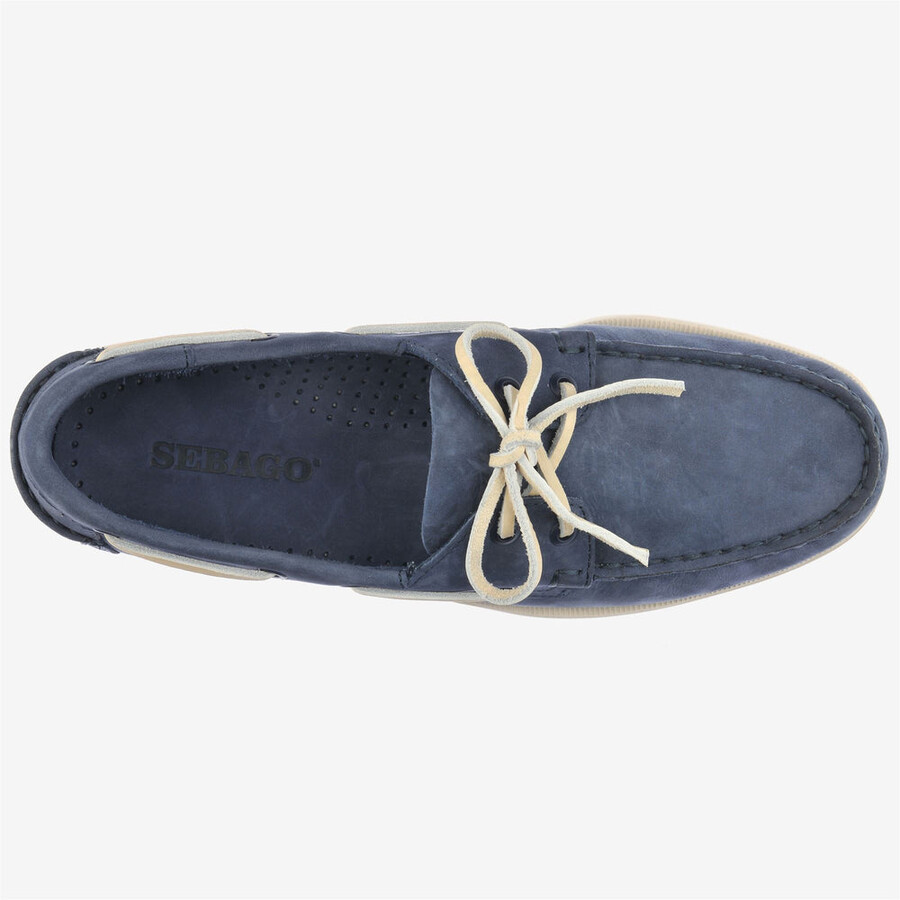 docksides portland nabuk blu navy