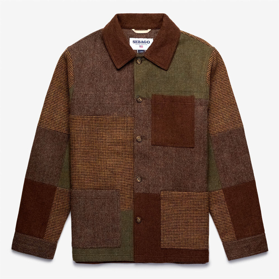 dorr patchwork marrone a quadri multicolore