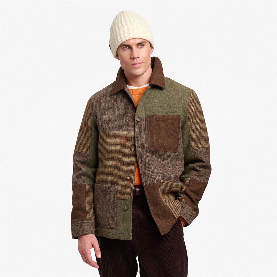 dorr patchwork marrone a quadri multicolore