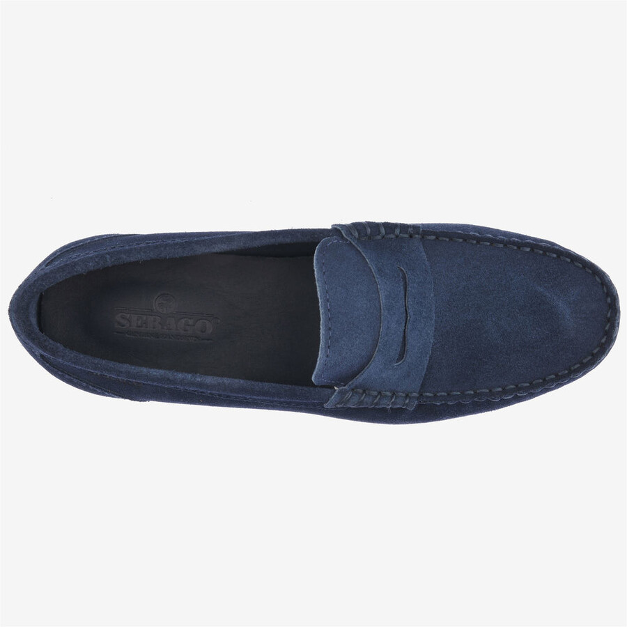 byron suede blu cipria
