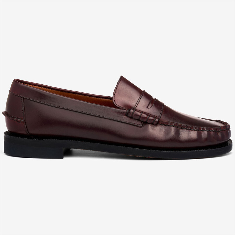 classic dan shell cordovan marrone borgogna