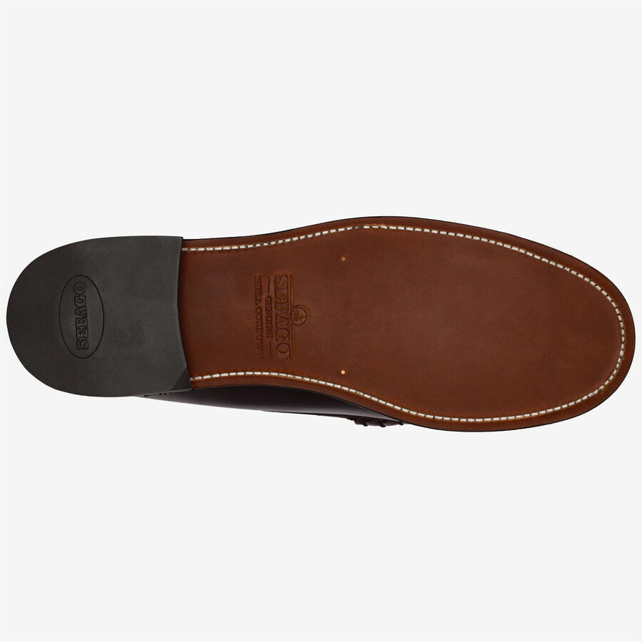 classic dan shell cordovan marrone borgogna