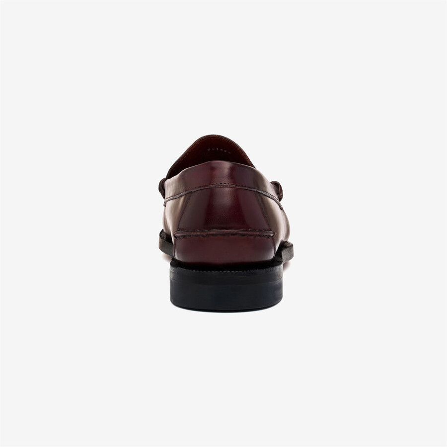 classic dan shell cordovan marrone borgogna