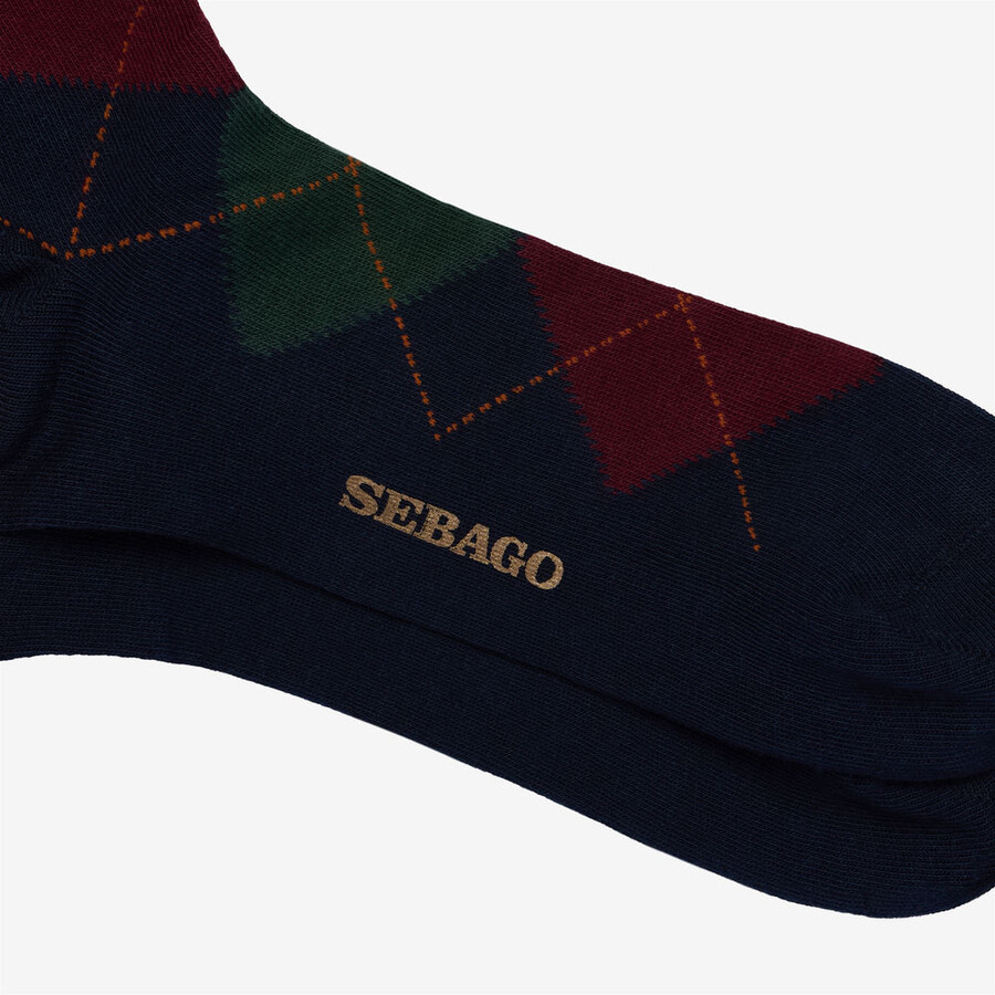sabattus rombol blu marino-bordeaux-verde-arancione