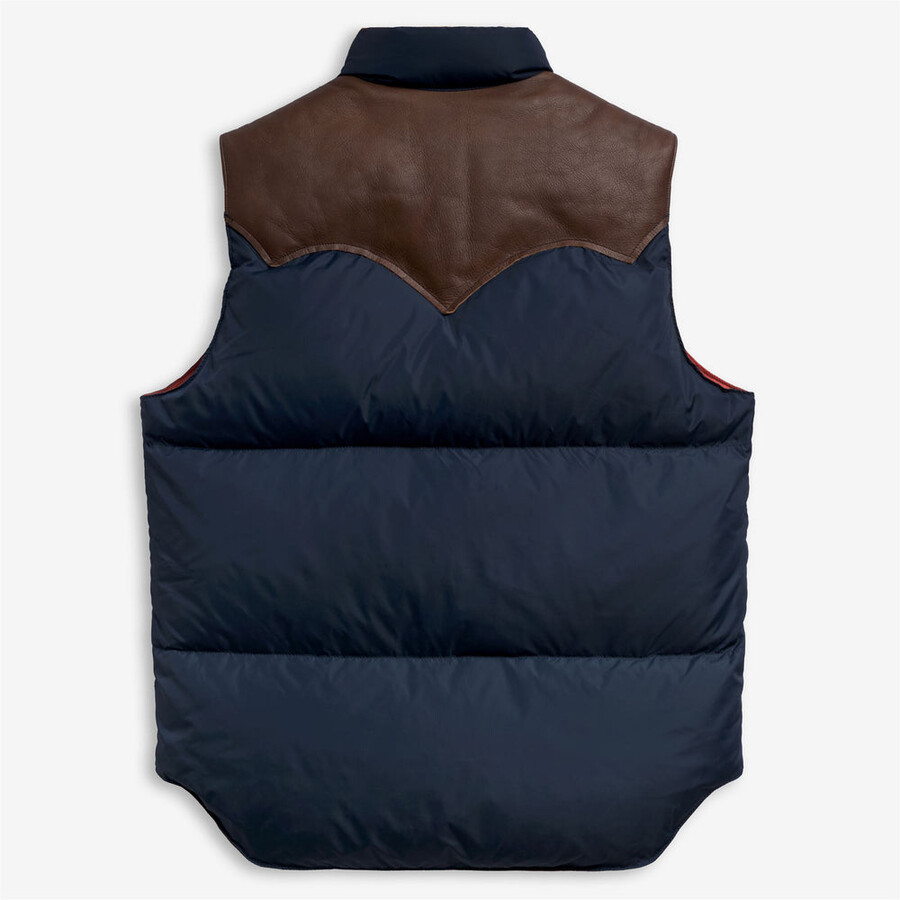 gilet in piumino dk navy-arancione mattone