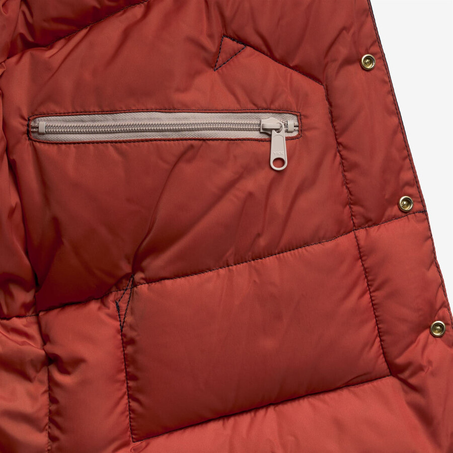 gilet in piumino dk navy-arancione mattone