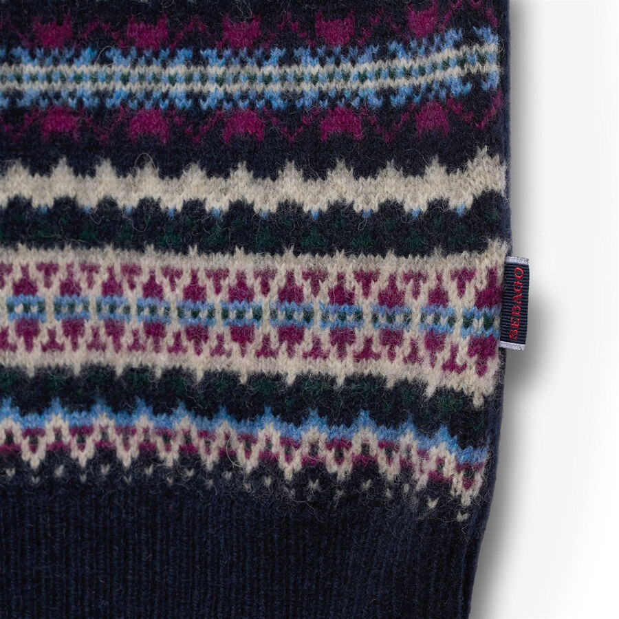 jacquard fantasia navy stow